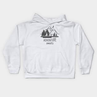 Adventure awaits Kids Hoodie